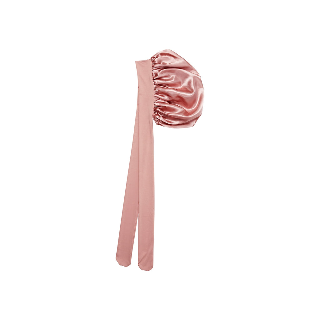 Colors & Care Silky Satin Tie Band Edge Bonnet, 24 Edge Band, XL, Dust Pink - Image 6