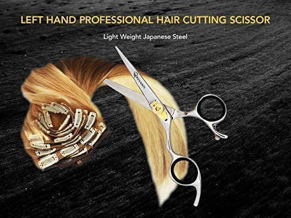 Ruvanti Left Handed Hair Cutting Scissors 6.5” - Professional Shears, Barber ,Sharp Hairdressing Haircut Scissors for Men/Women - Image 2