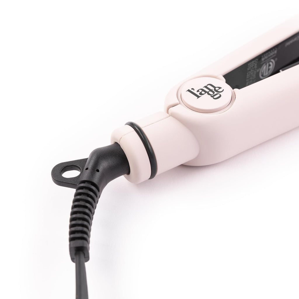 L'ange Hair Aplatir Professional 1-Inch Ceramic Flat Iron Hair Straightener, Automatic Shutoff, Blush - Image 4
