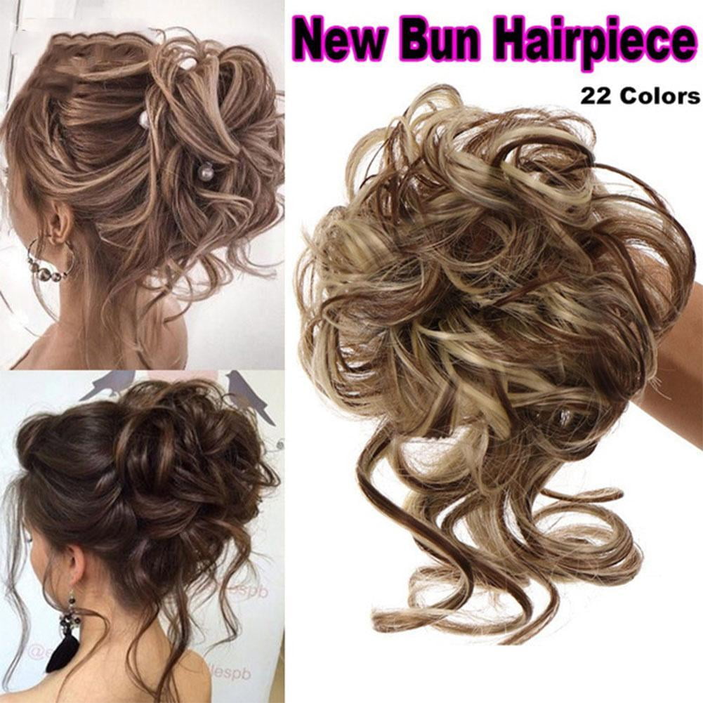 Womens Hair Piece Chignon Messy Bun Ponytail Hair Curly Hair Extensions. W2M7 - Image 4