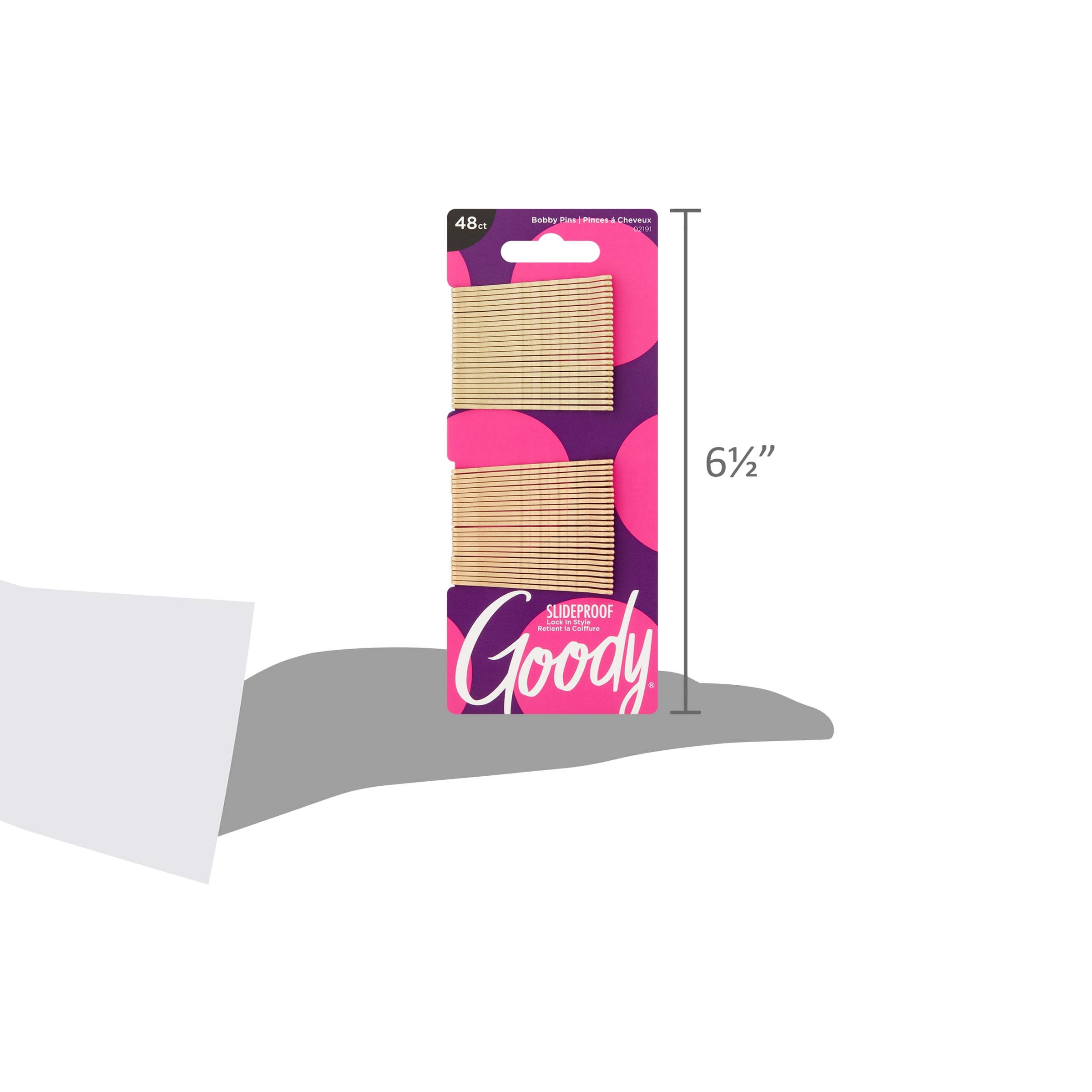 Goody Blonde Bobby Pins, Slide Proof Grip Comfort Tip, Pain Free Wear, Blonde, 48Ct - Image 6