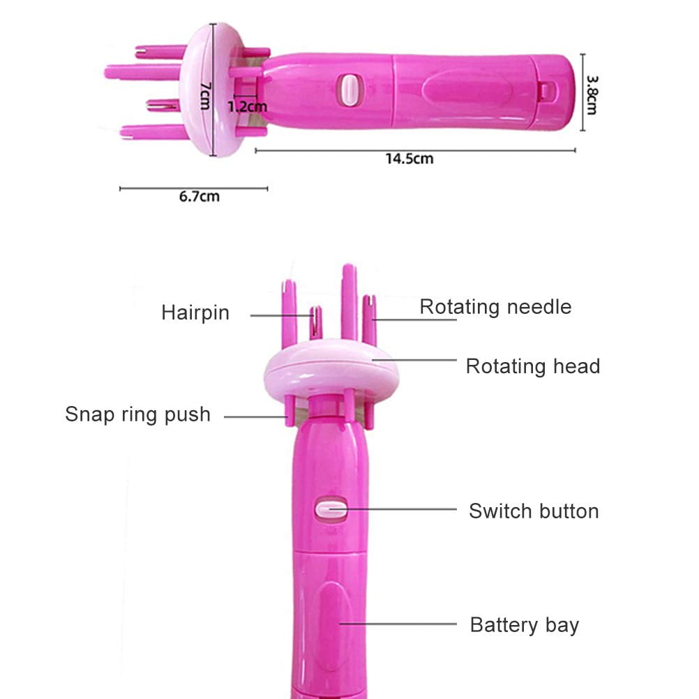 Braider Automatically Braid Machine Electric Hemp Flowers Braide Braider Device Kit - Image 4