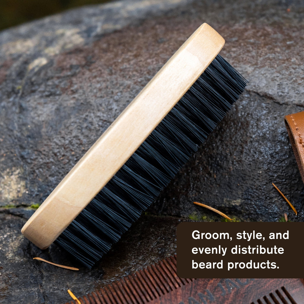 Men's Beard Brush with Cruelty-Free Vegan Bristles, 1 pack - Image 4