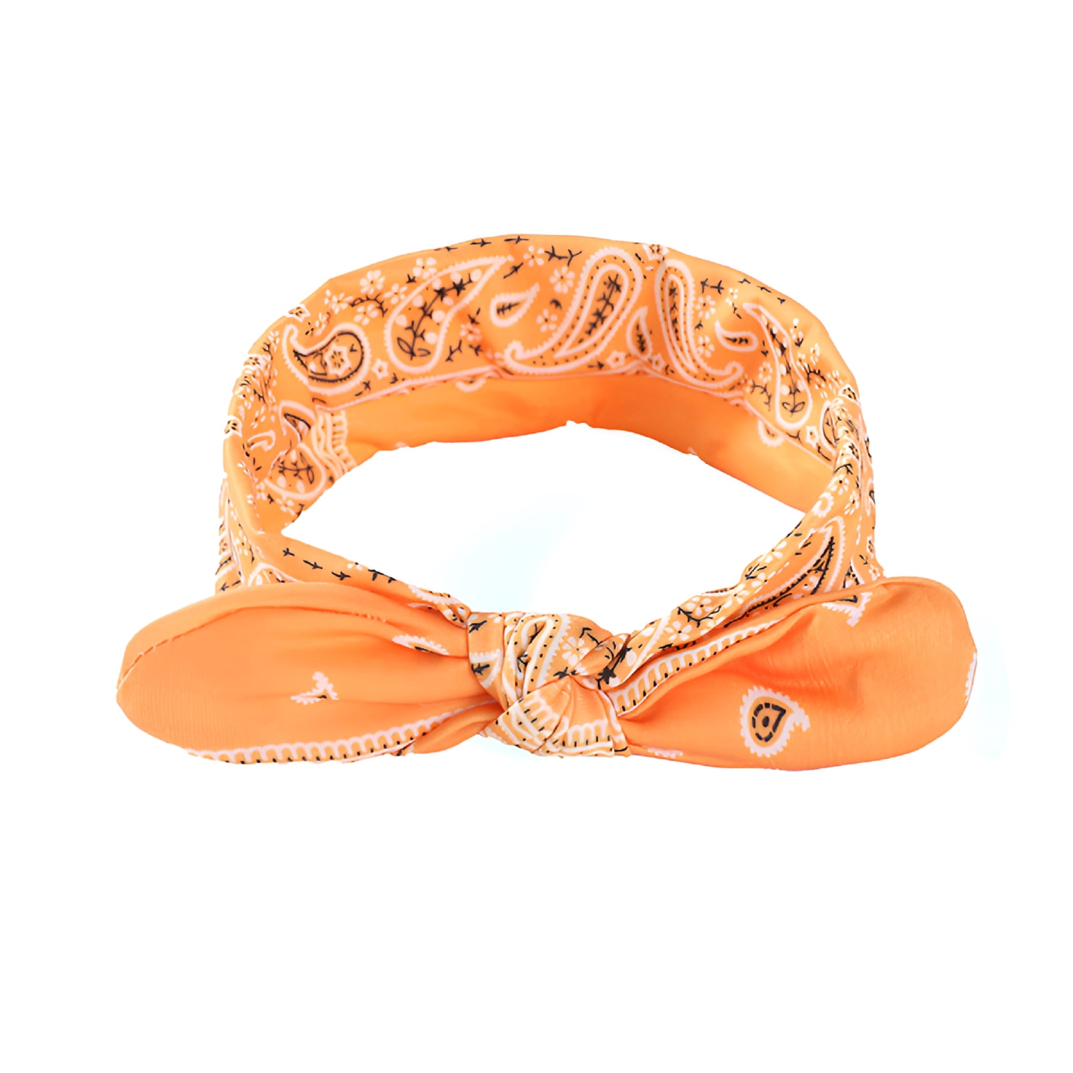 2026 New Women Bandana Headband with Bow Paisley Cute Summer Hair Accessories Wide Knotted Headband Bow Turban Headwr... - Image 6