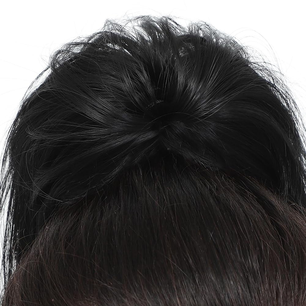 Hair Piece Claw Clip in Hair s Hair Piece for Women Straight Short High Ponytail Extension Tousled Updo Faux Hair Scr... - Image 2