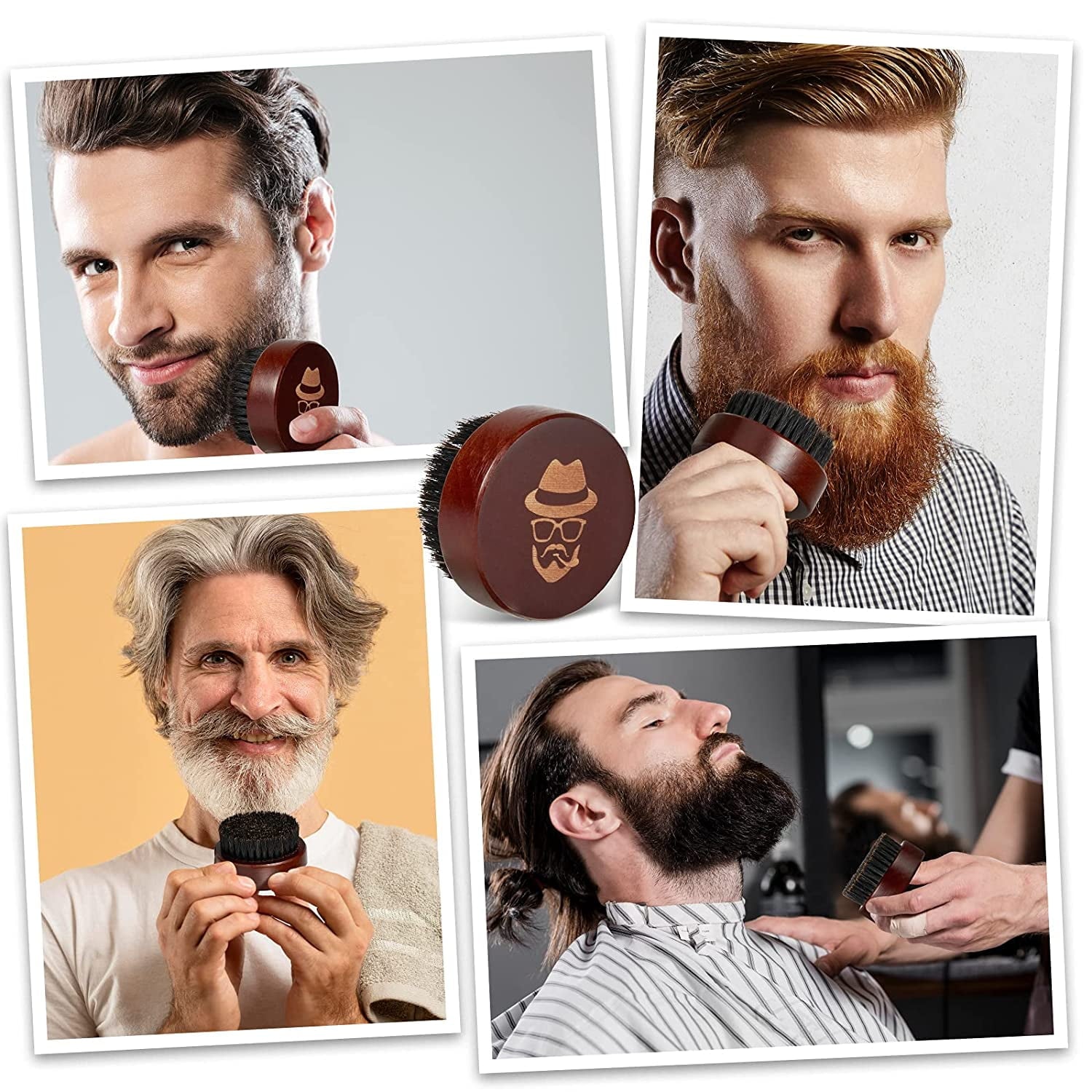 100% Boar Bristle Black Walnut Wood Comb for Men to Tame and Soften Your Facial Hair - Image 4