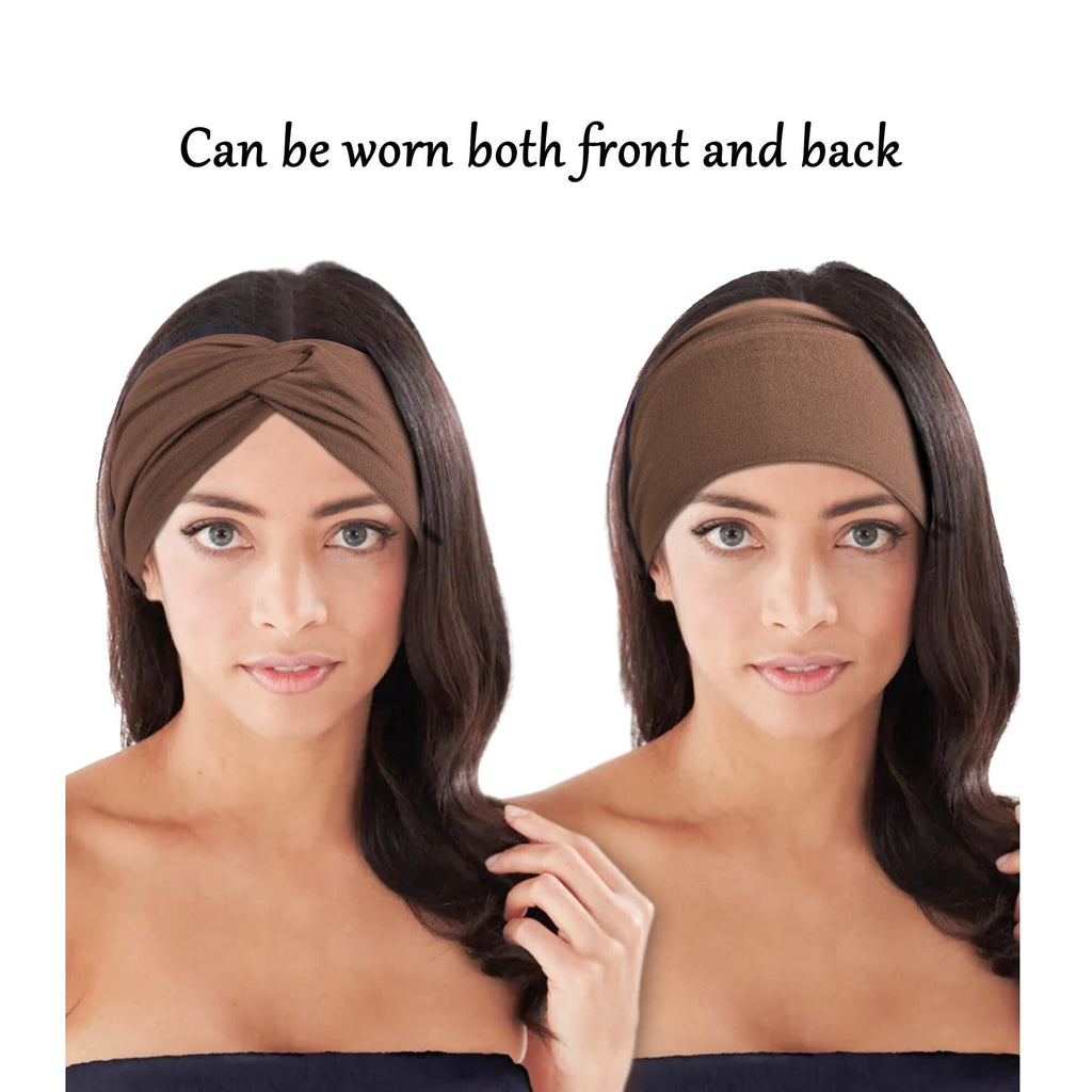 10 PCS Women Headbands African Wide Hair Wrap Extra Turban Head Bands for Lady Large Sport Workout Stretch Non-slip B... - Image 3
