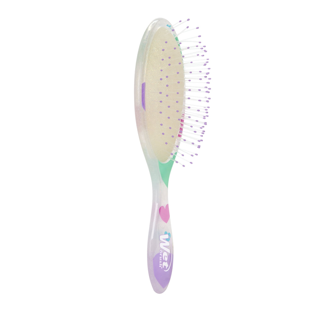 Wet Brush Original Detangler Hair Brush, Midi Size, Glitter Hearts Design, for Wet or Dry Hair - Image 5