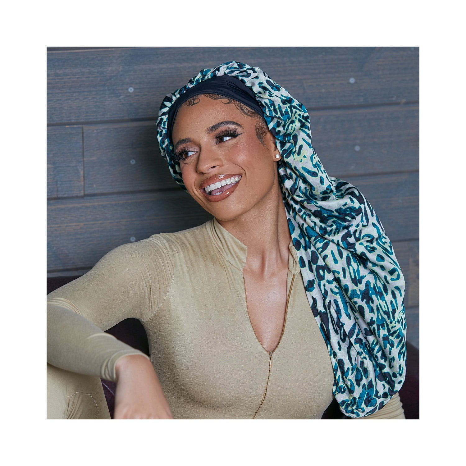 Premium Crepe Satin Braid Bet – Exotic Leopard - Image 4