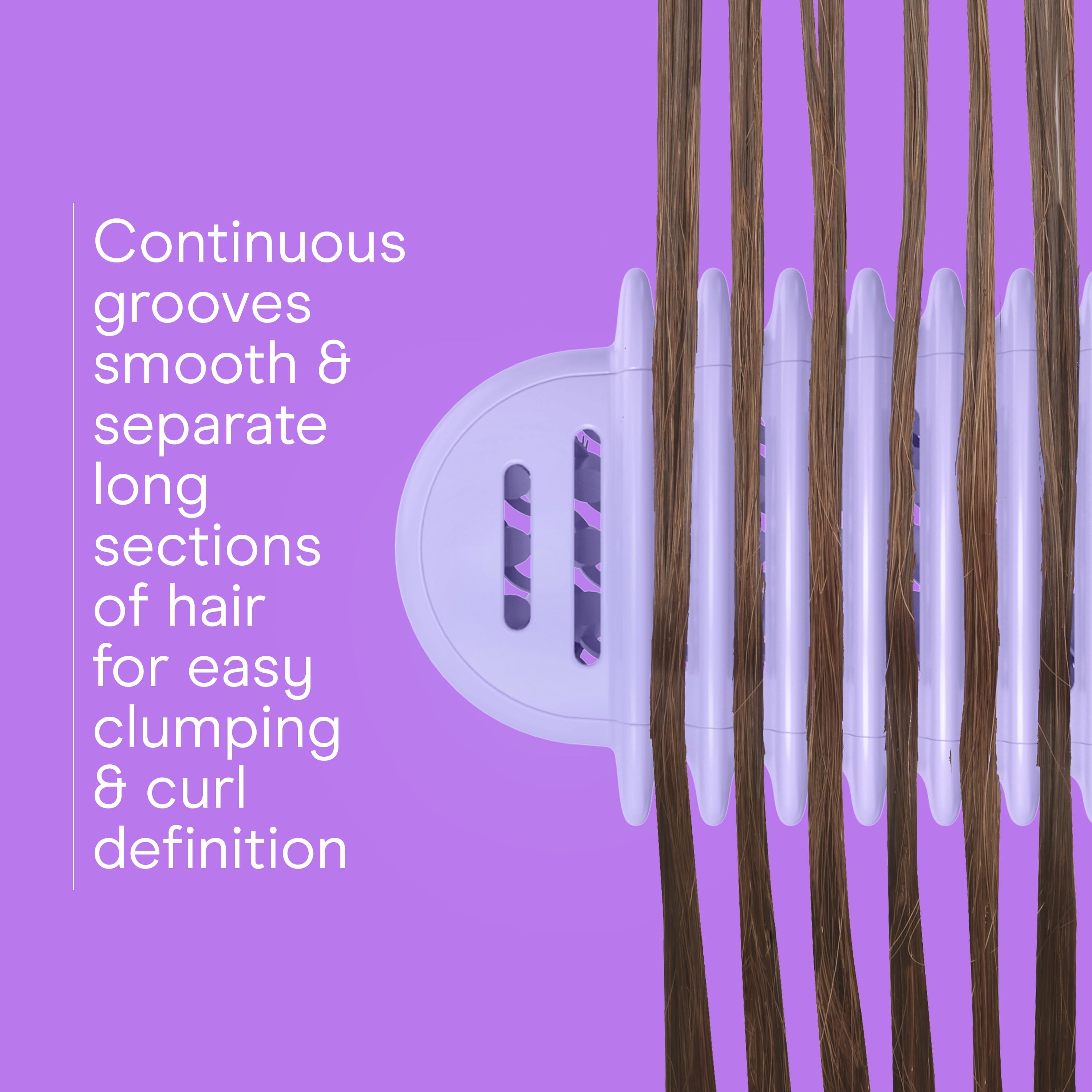 Pro Detangler Hair Brush, Purple, Frizz-free Detangling, 1 Count - Image 3