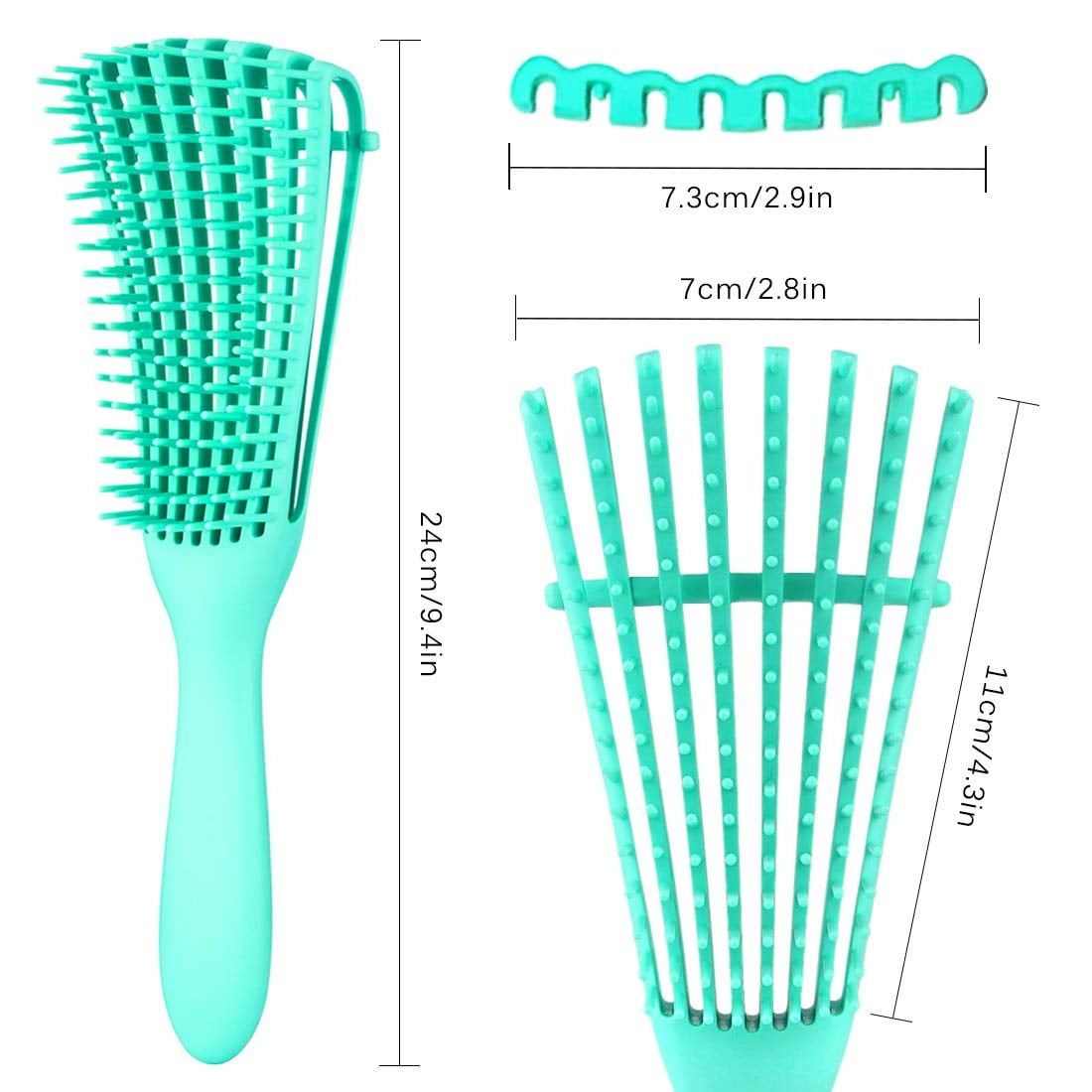 3 Pack Hair Detangler Brush for Afro America/African Hair Textured 3a to 4c Kinky Wavy/Curly/Coily/Wet/Dry/Oil/Thick/... - Image 4