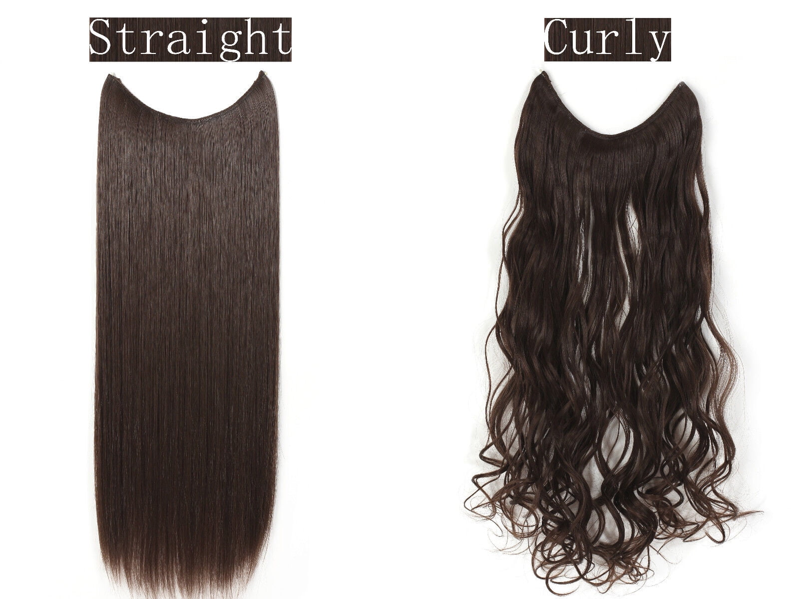 OneDor 20" Curly Transparent Wire Hair Extensions (27H613) - Image 5