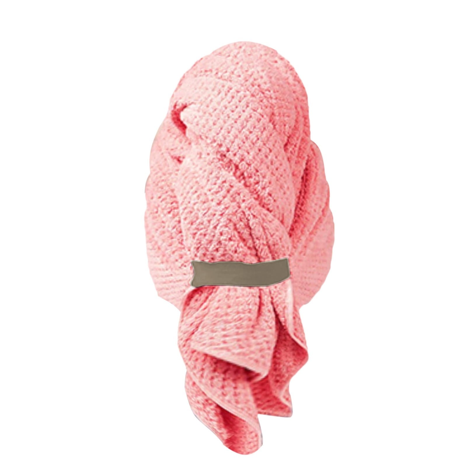 Tuscom Microfiber Hair Towel Wrap for Women & Teens, Super Absorbent Fast Drying Hair Turban with Elastic Band for Long, Thick, Curly Wet Ha - Image 2
