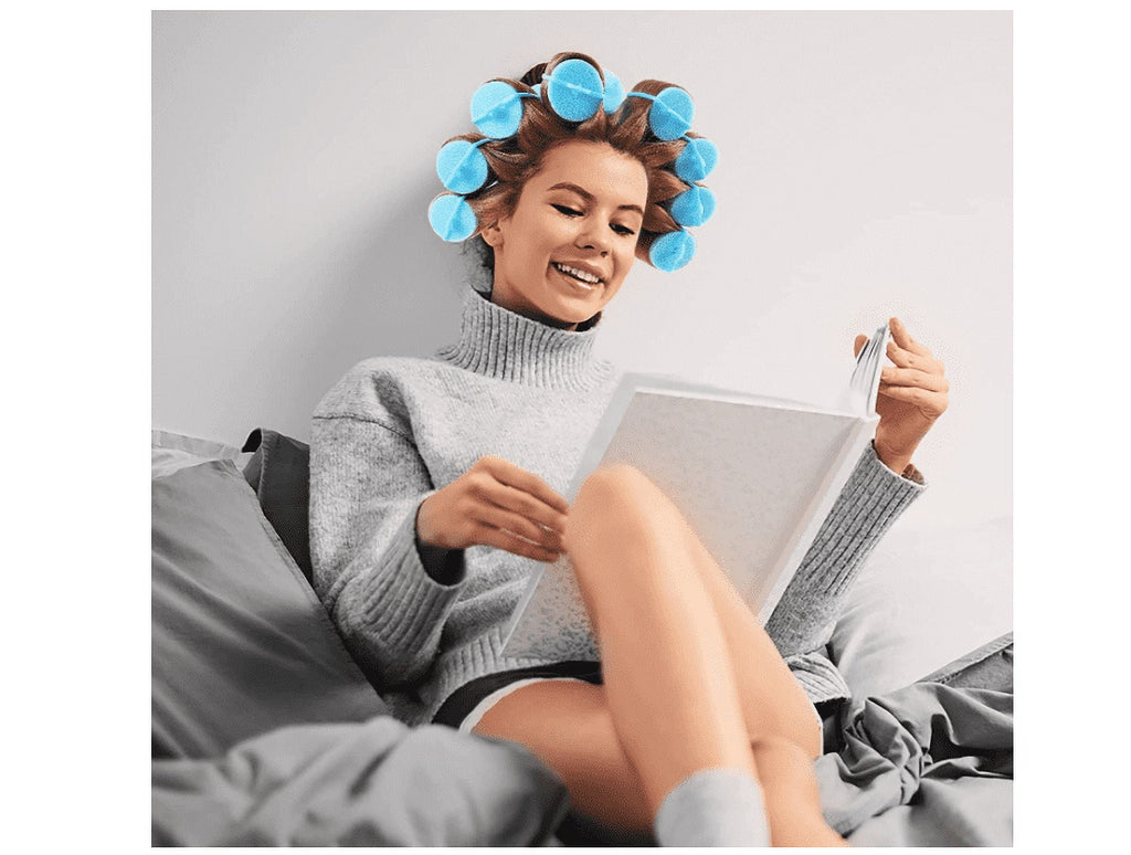 Topboutique 24Pcs Jumbo Foam Sponge Hair Rollers, Hair Curlers Bouncy Curls Style Tools Accessories With Stainless Steel Rat Tail Comb ,2Inc - Image 6