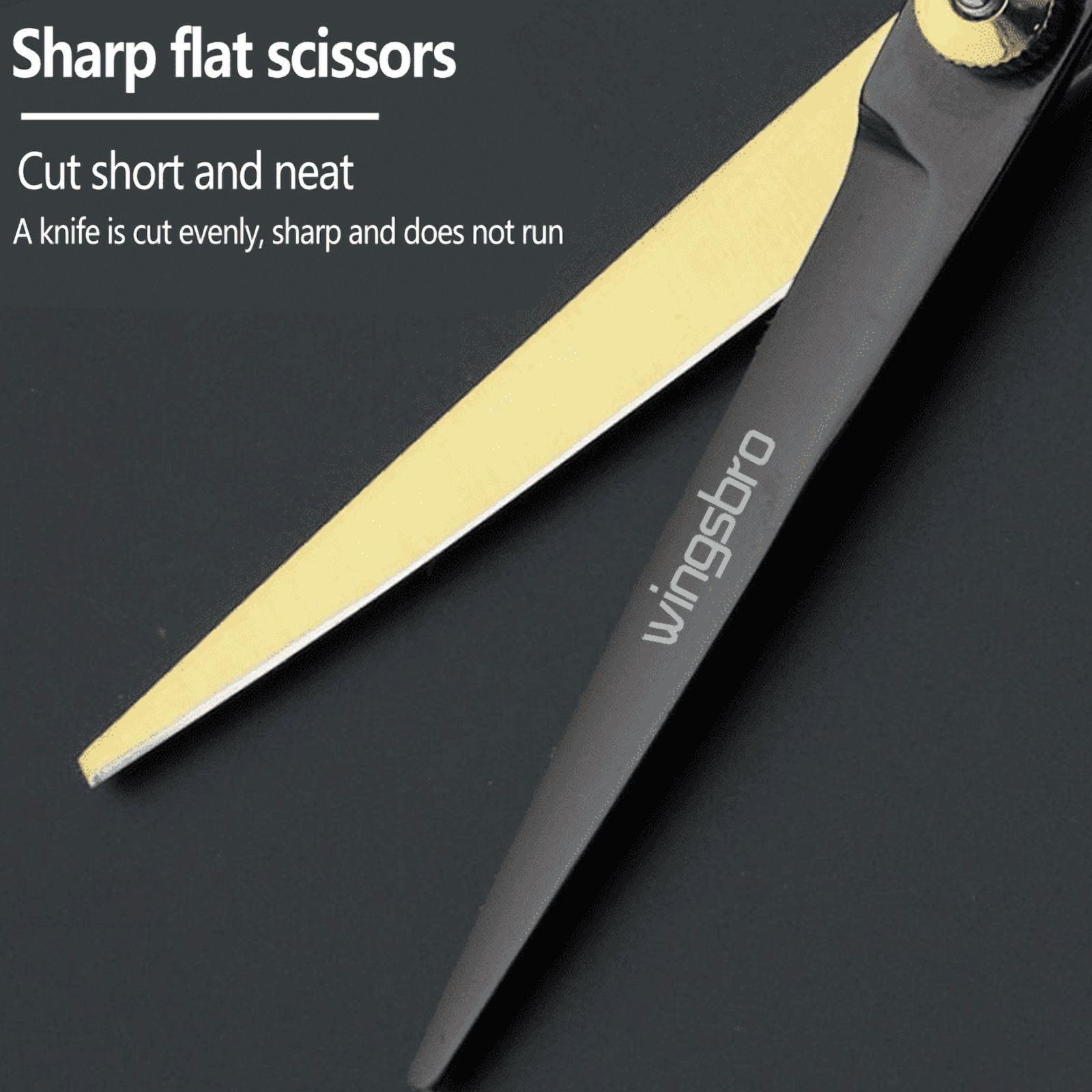 wingsbro 6.7 Inches Professional Hair Cutting Scissors Kit for Men and Women, Hairdressing Scissors Thinning Scissors Set for Salon Barber - Image 6