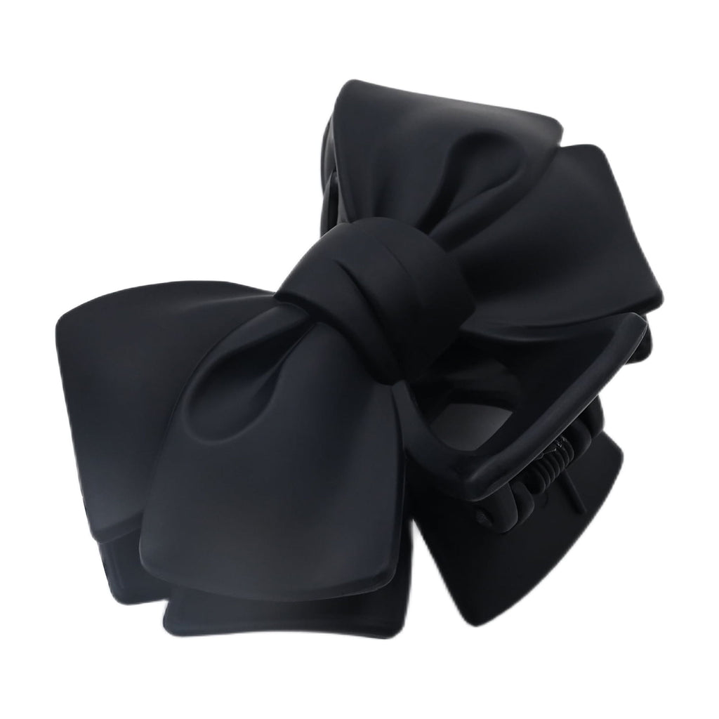 Mane Street Couture Classic Matte Black Bow Hair Claw Clip - Image 3