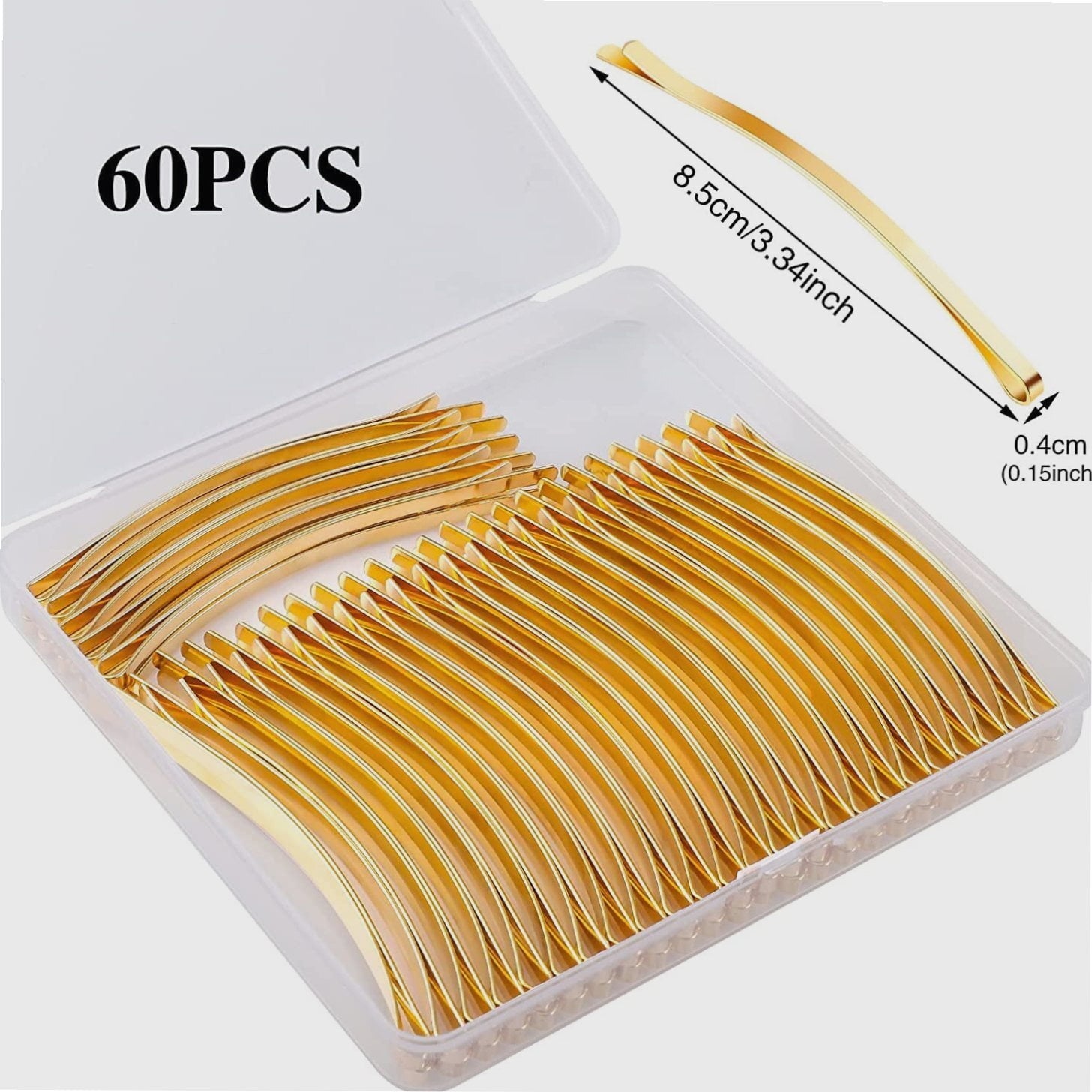 60Pcs 3.35 Inch Gold Jumbo Bobby Pins Gold Hair Pins large bobby pins for Long Thick Hair Women Girls - Image 4