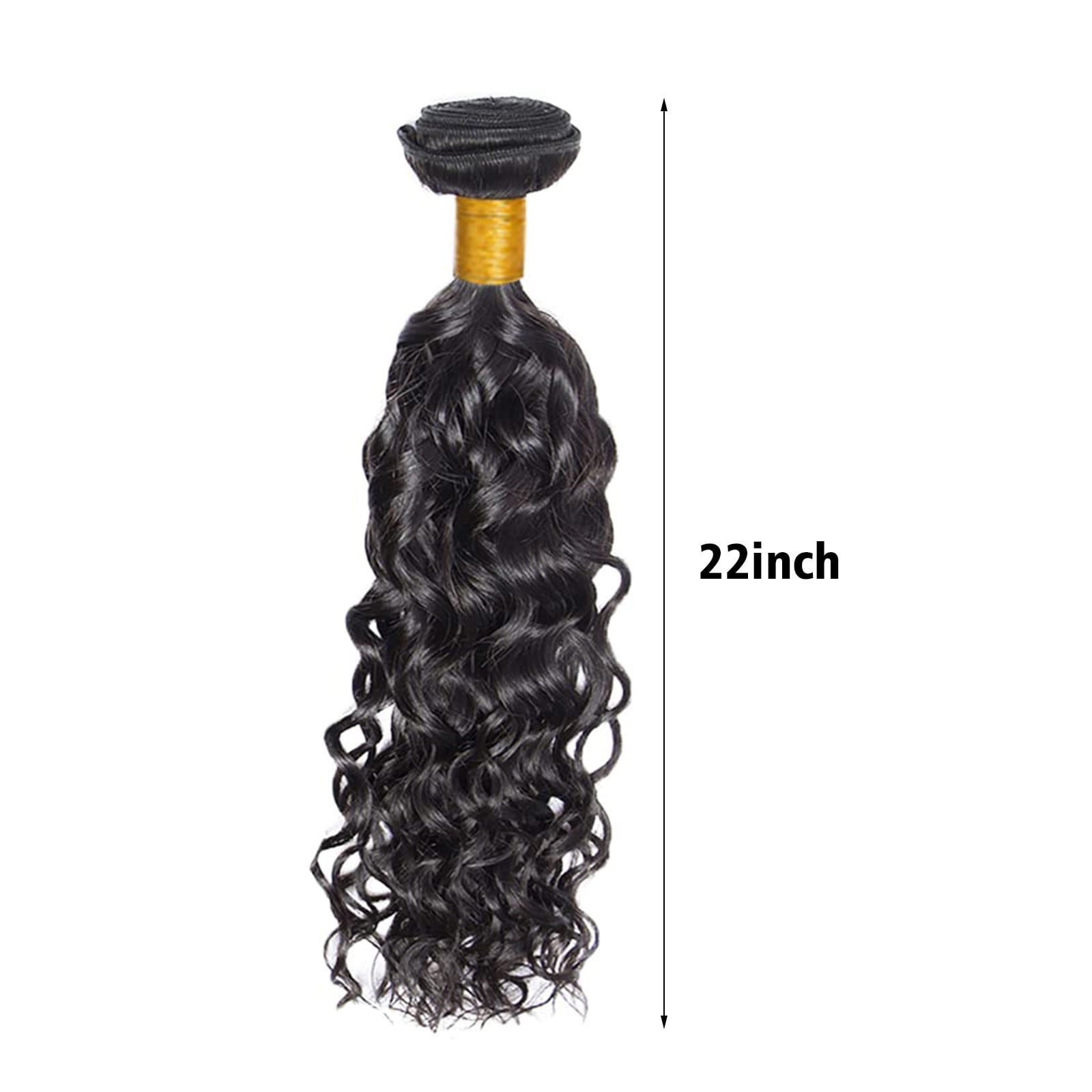 Hair Water Human Hair Bundles Brazilian Virgin Hair 20in Natural Black Wet and Wavy Human Hair Extensions for Women, Full Volume, Soft Touch - Image 6