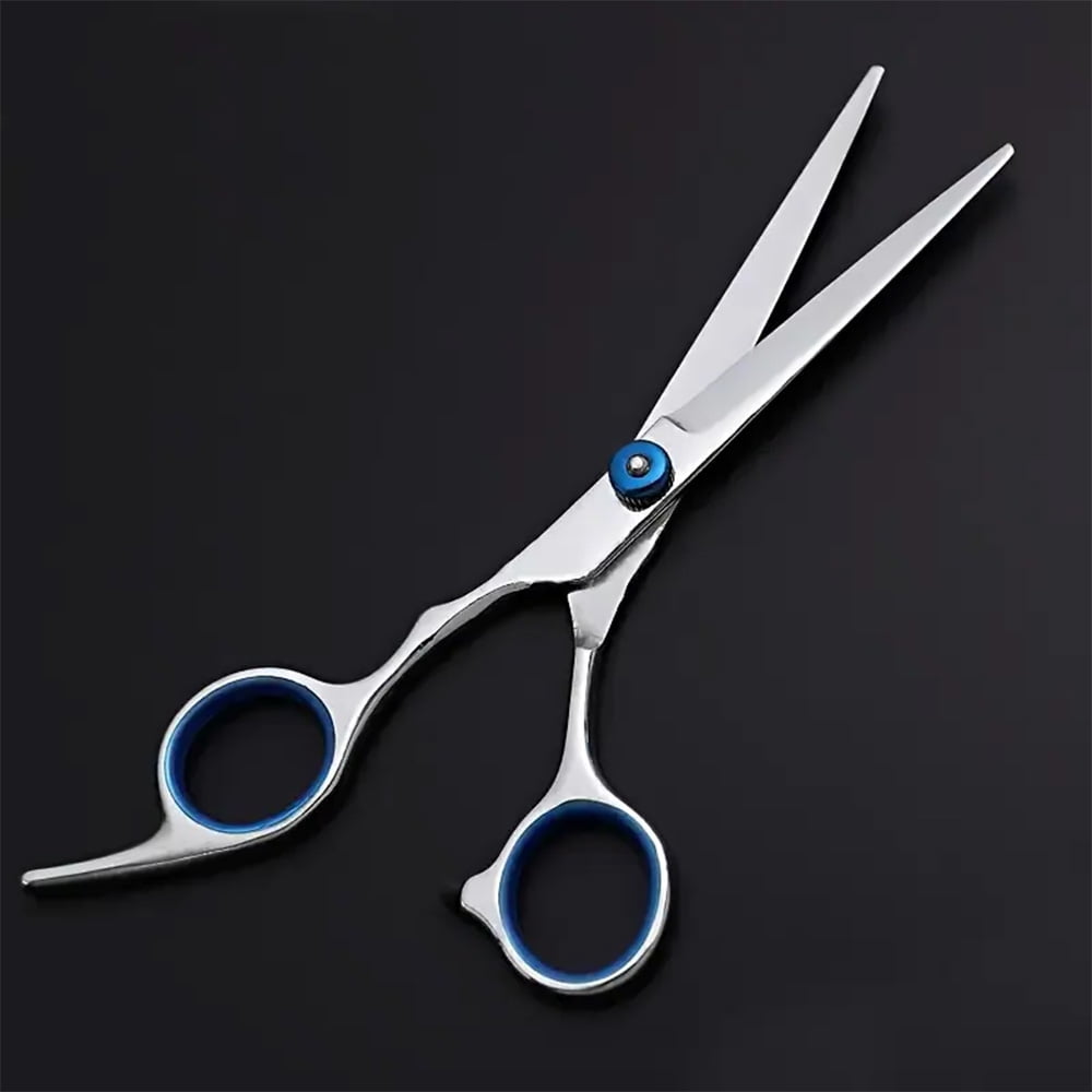 BYXAS 6 Inch 2 PCS Hair Cutting Shears Set with Large Finger Holes, Professional Barber Stylist Texturizing Shears, Salon Hair Cutting Sciss - Image 5