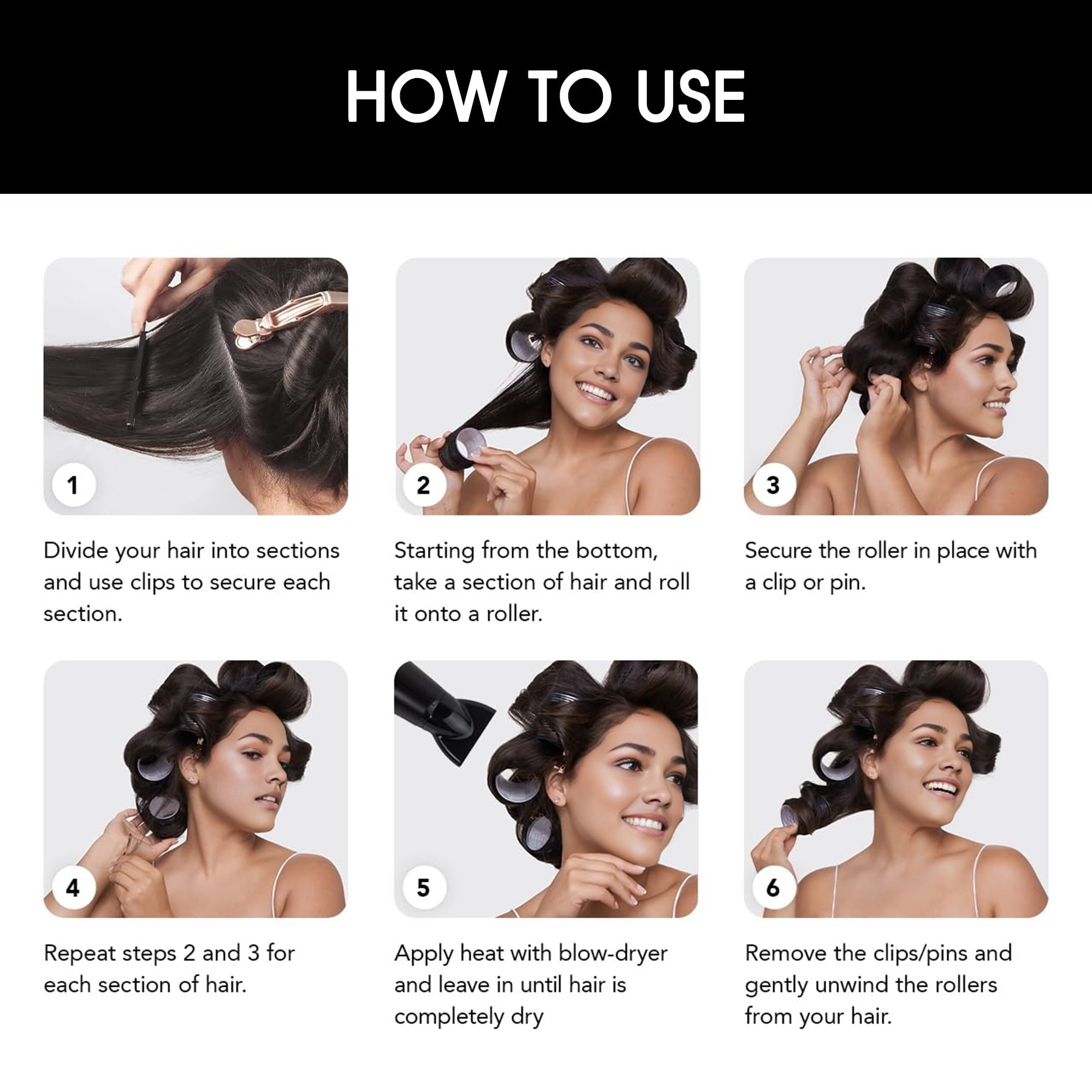 xnicx 18pcs Hair Roller Set Hair Curlers,Self-Grip Ceramic Ionic Thermal Hair Rollers,Rollers Hair Curlers to Sleep In for Hair Blowout Look - Image 3