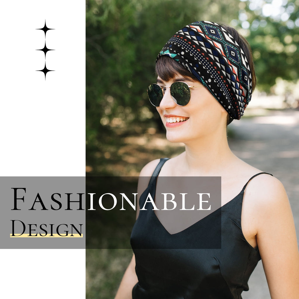 6 Pcs Head Bands for Women Trendy Wide Knotted Headband Workout Fitness Yoga Athletic Head Wraps Boho Hair Accessories - Image 6