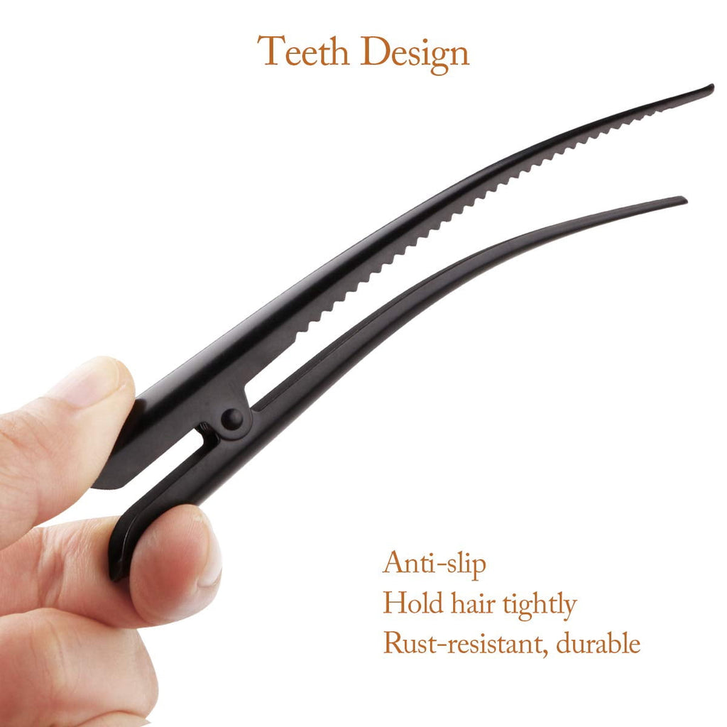 Large Long Alligator Hair Clips for Styling Salon Sectioning, 5 inch Rust-Proof Durable Non-Slip Duckbill Metal Clips... - Image 2