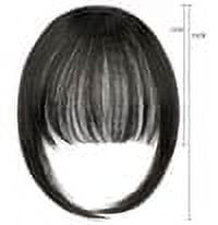 in Bangs Bangs Hair 100% Real Human Hair Bangs Bangs in Hair Extensions Human HairHandwoven Air Bangs with Sideburns ... - Image 4