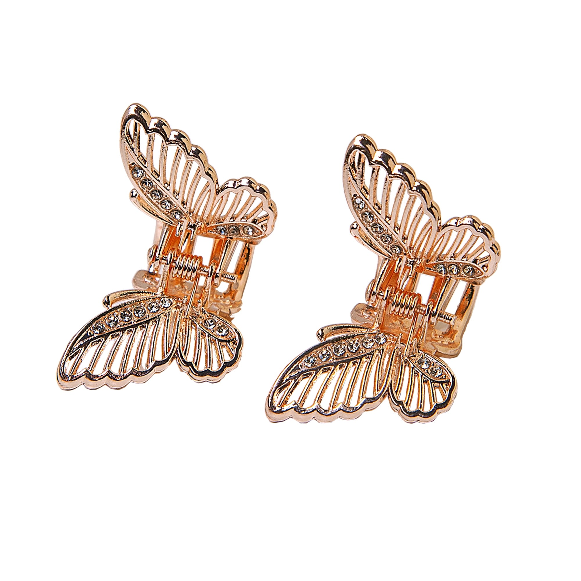 Enchante Accessories Mini Metal Butterfly Claw Clips, 6 Pieces - Image 2