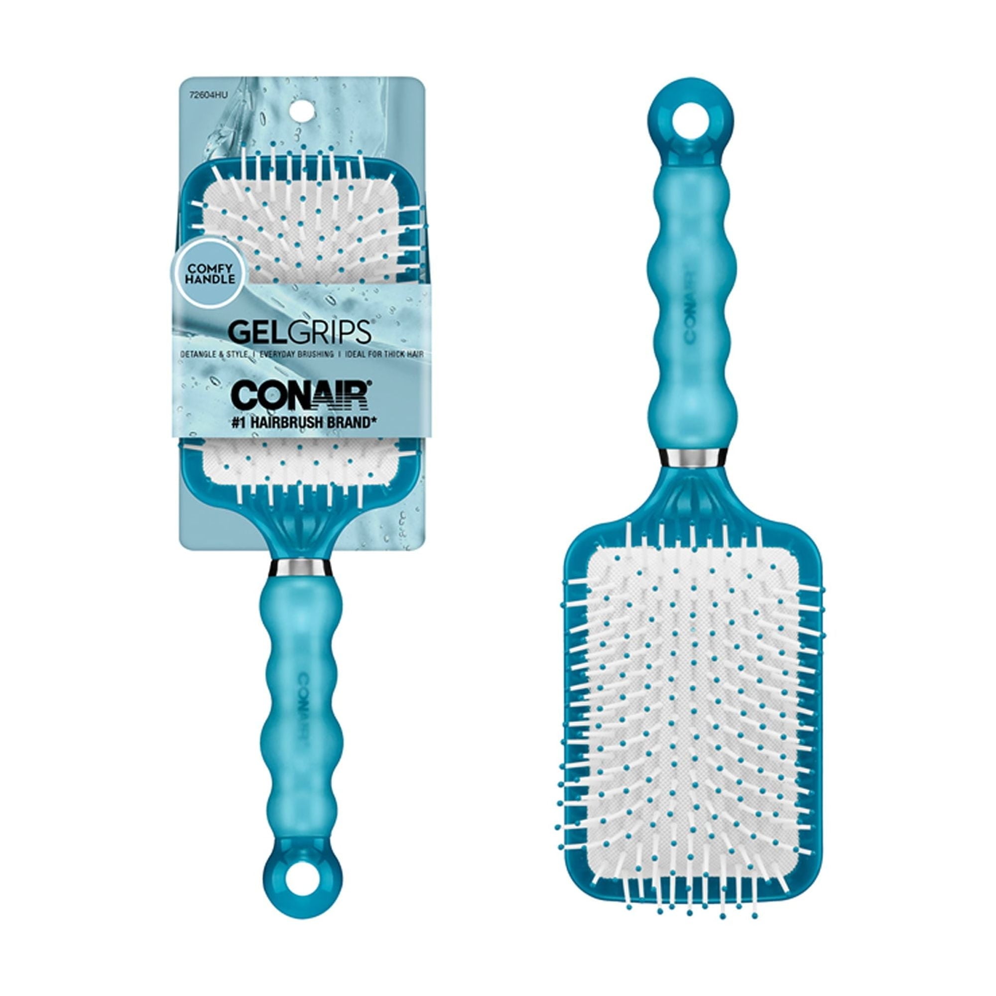 Conair Smooth & Effortless Ultra Paddle Hairbrush with Nylon Bristles and Comfy Handle - Image 4
