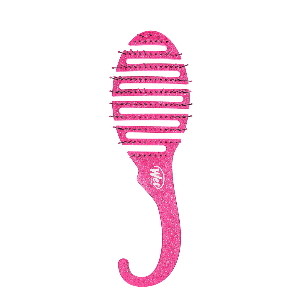 Wet Brush Hair Detangler, Pink Glitter, Soft Bristle Hair Brush for All Hair Types, 1 Ct - Image 6