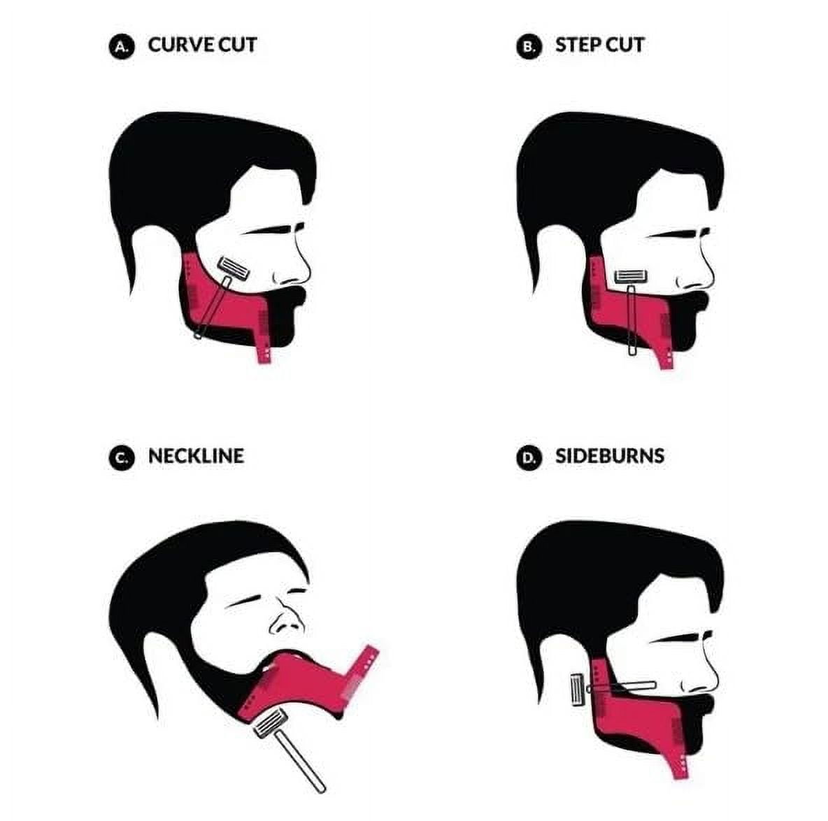 Plastic Beard Comb Beard Hair Comb (One Size, 2, Count) - Image 4