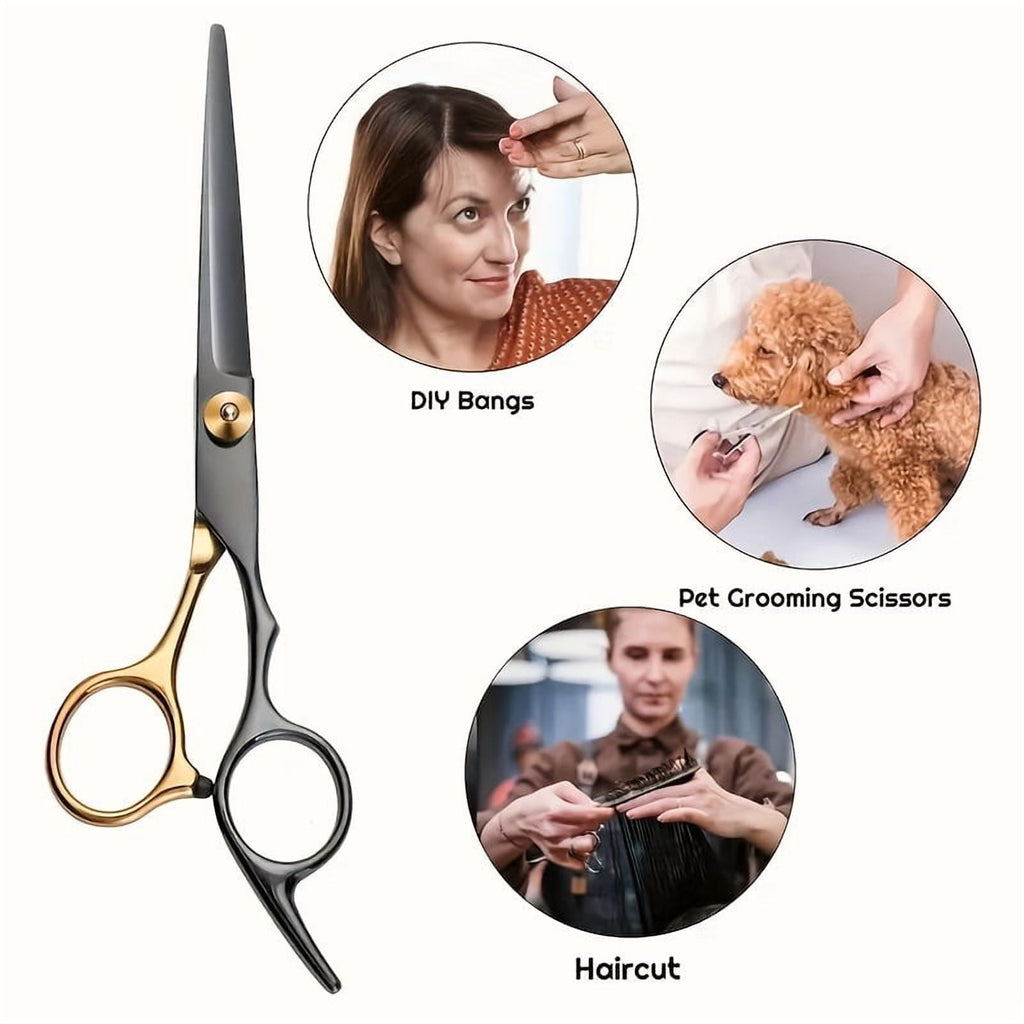 8 sets of professional hair cutting scissors, stainless steel hair cutting supplies, including straight scissors, thi... - Image 6