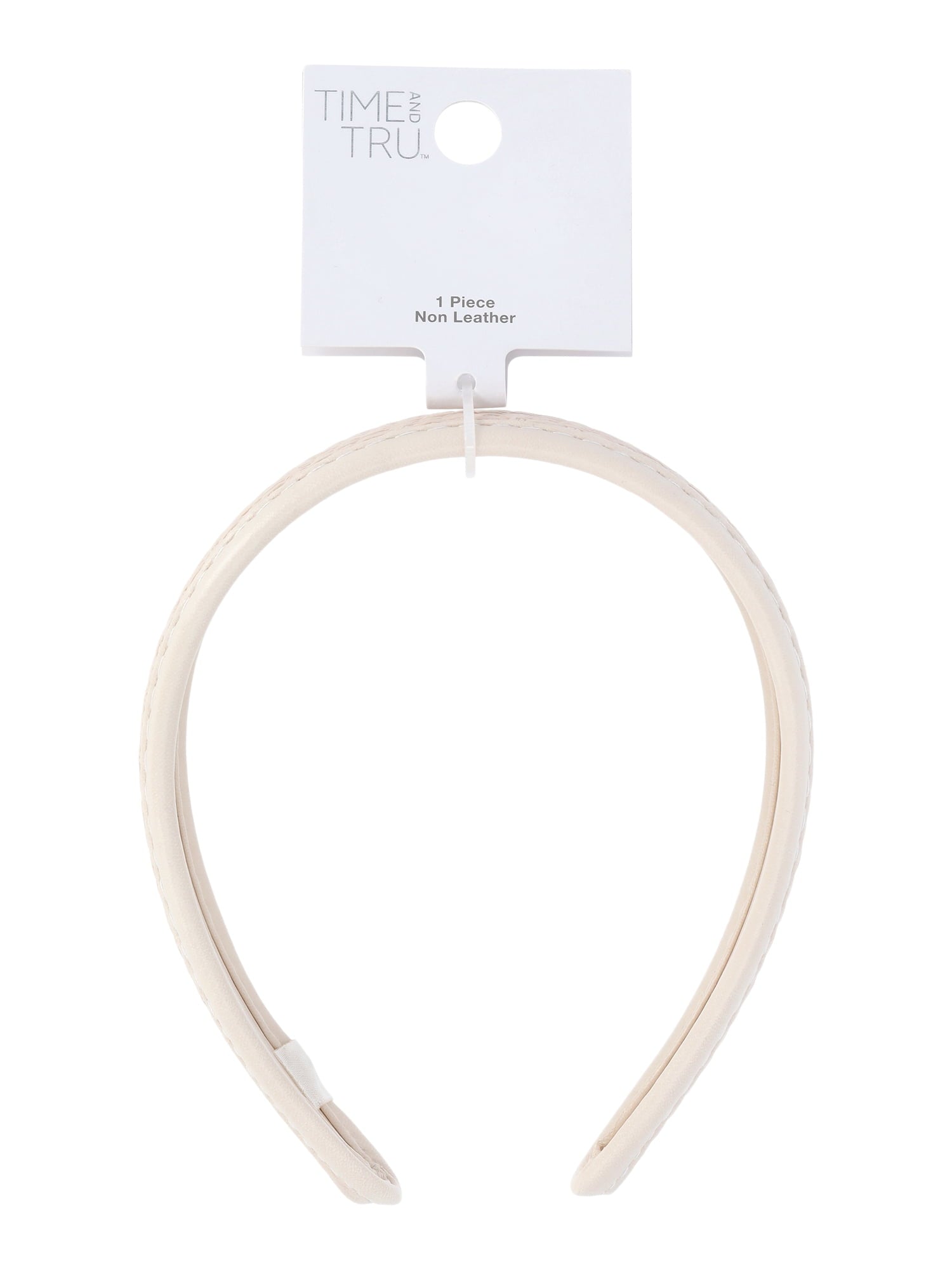 Time and Tru Women's Woven Faux Leather Headband - Image 2