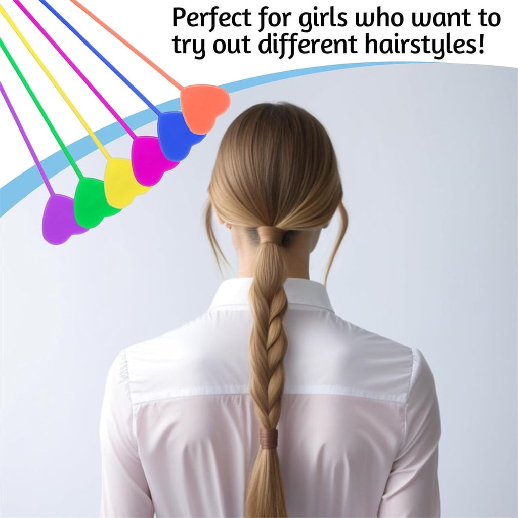 20Pcs Beader for Loading, Hair Beader Tool,Plastic Ponytail Maker,Elastic Hair Braiding Set,Automatic Threader Braid ... - Image 3