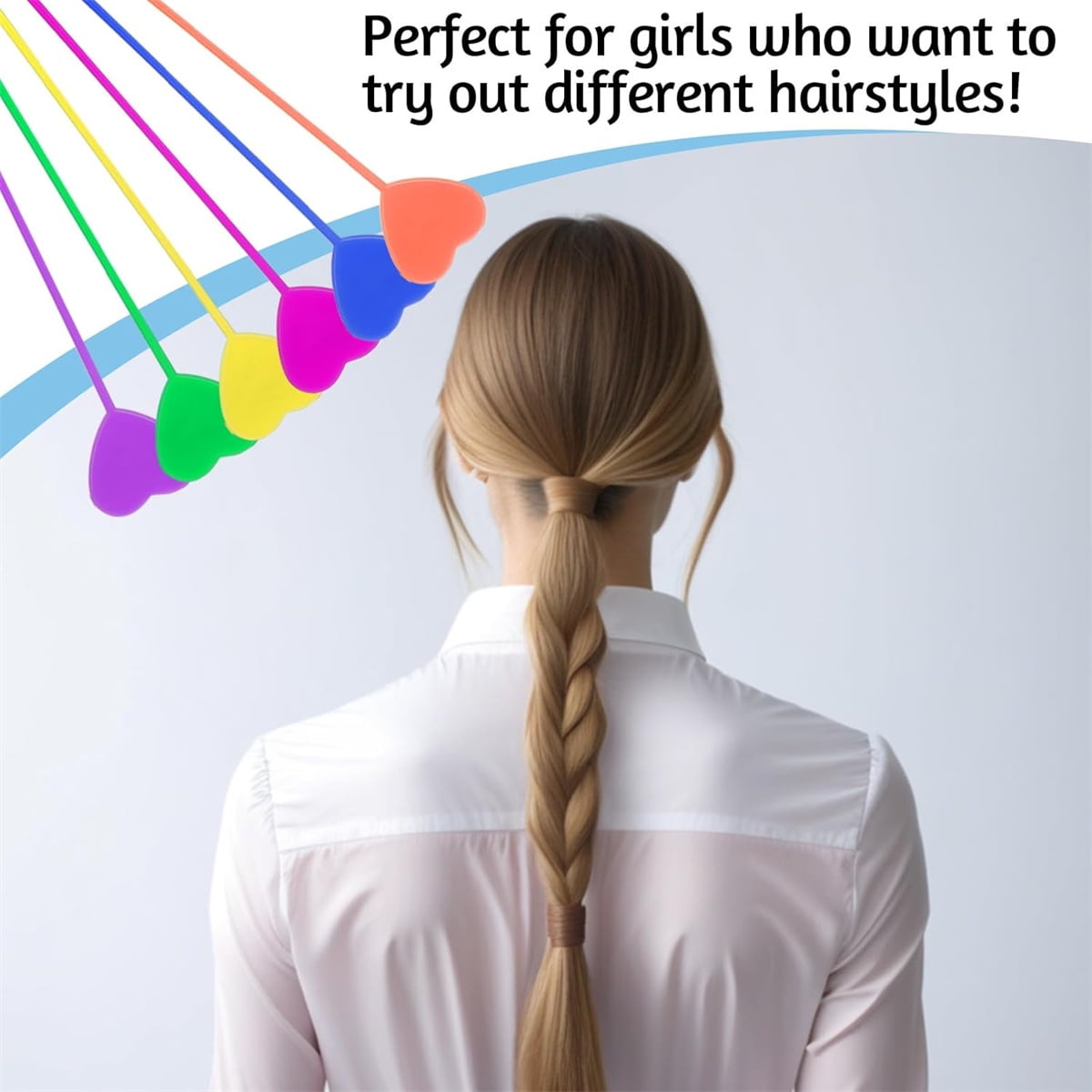 20Pcs Beader for Loading, Hair Beader Tool,Plastic Ponytail Maker,Elastic Hair Braiding Set,Automatic Threader Braid ... - Image 3