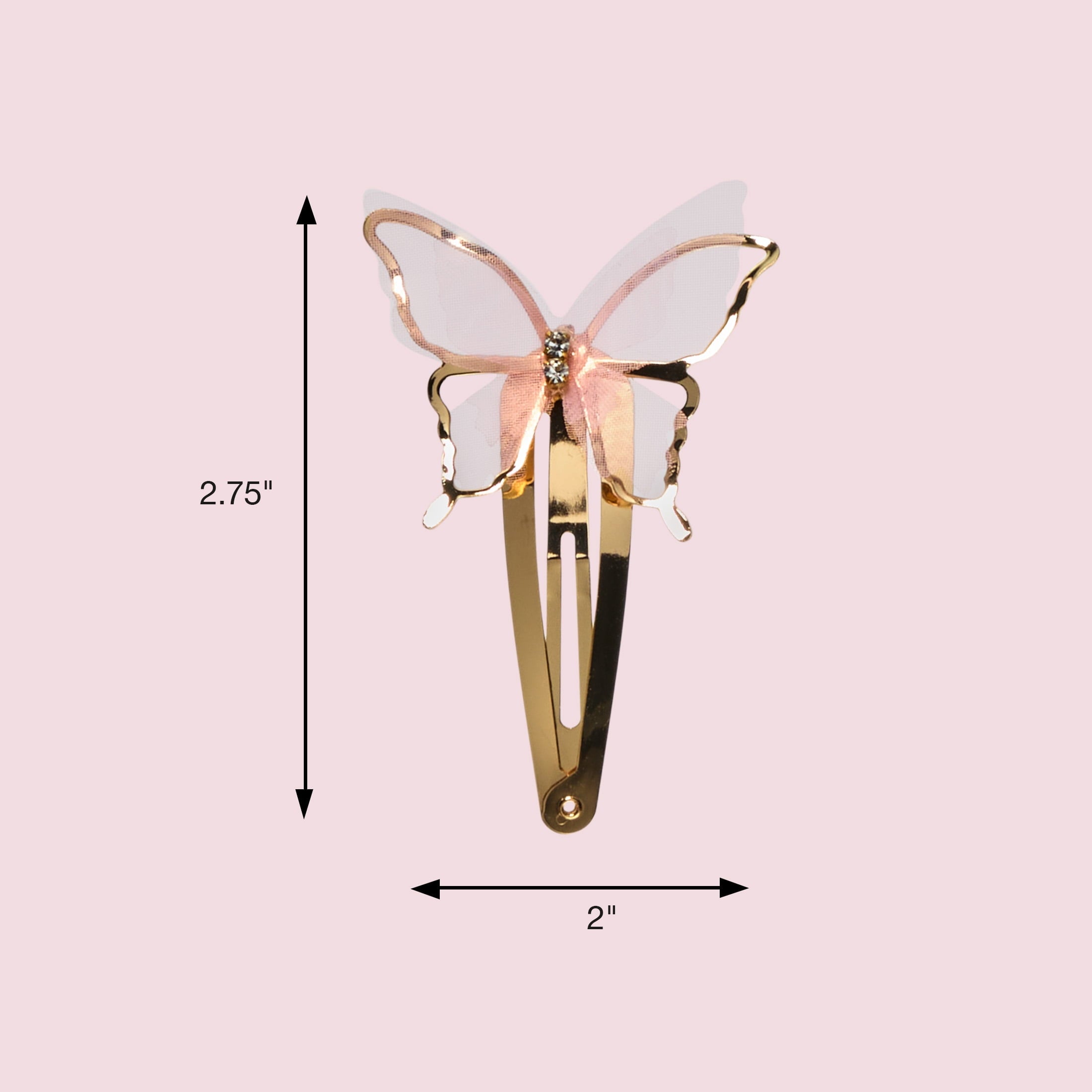 Pink & Gold Tone, All Hair Types, 2 Count - Image 4