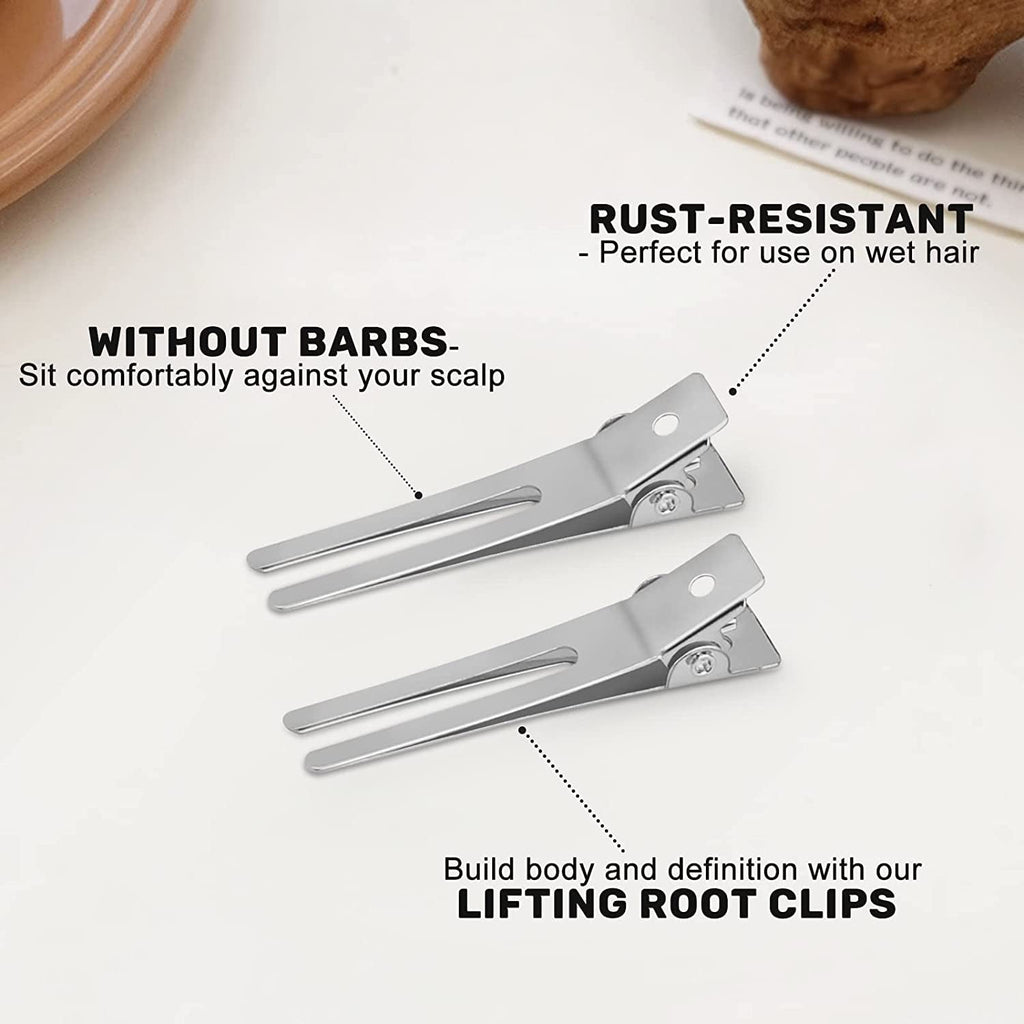Clips for Hair 50 Pack, 1.8"Metal Duck Billed Hair Clips for Styling Sectioning, Hairdressing Styling Hair Clips, Pin... - Image 2