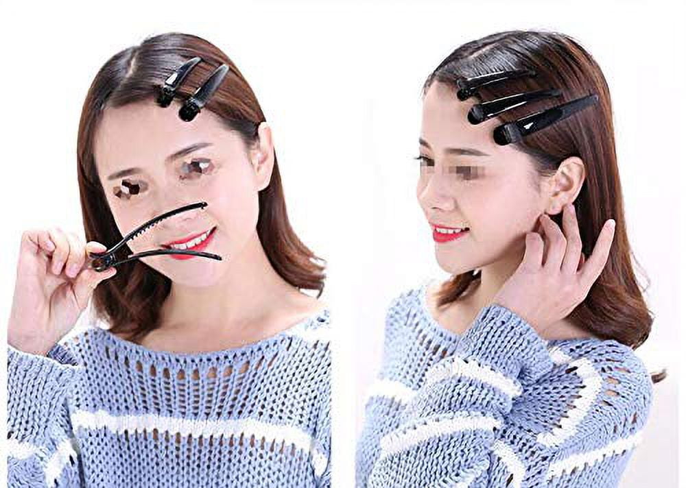 12Pcs Black Plastic Hair Styling Clips Duckbill Clips Alligator Clips Professional Salon Hair Clips for Hair Styling ... - Image 4
