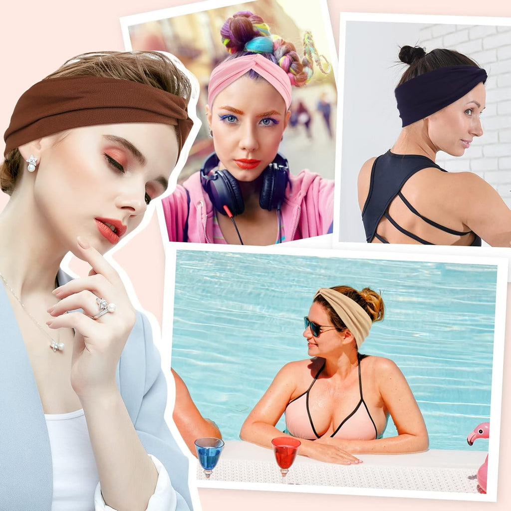 12Pcs Headbands for Women,Ventilate and Anti-slip Sport Headband, Fashionable Twist-style Head Wraps - Image 5