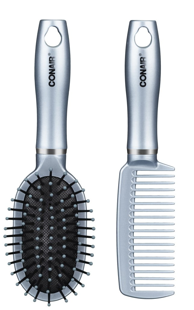 Brush and Comb Set, Travel-Friendly Detangling Duo for All Hair Types - Image 4