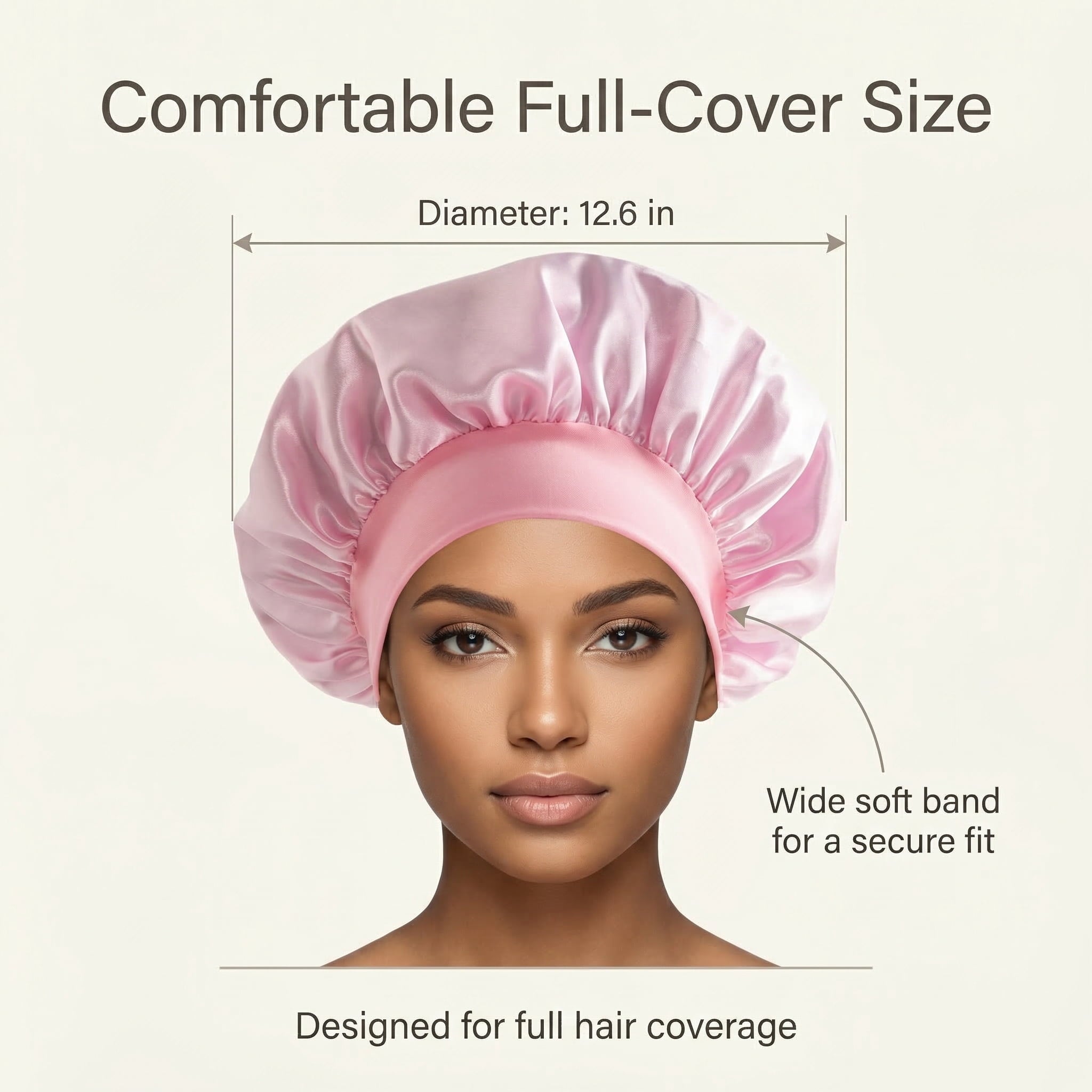 Sleep Bets - Elastic Wide Band Hair Wrap for Curly & Natural Hair, Extra Room, Shower Cap, Works for All Hair Styles/... - Image 6