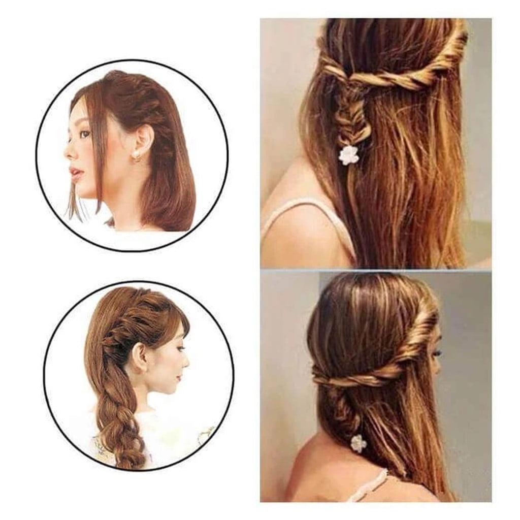 French Braid Hair Styling Clip Stick, DIY Braiding Tool for Quick Hairstyles, Easy to Use, Compact Size for On-the-Go, Perfect for Parties a - Image 4