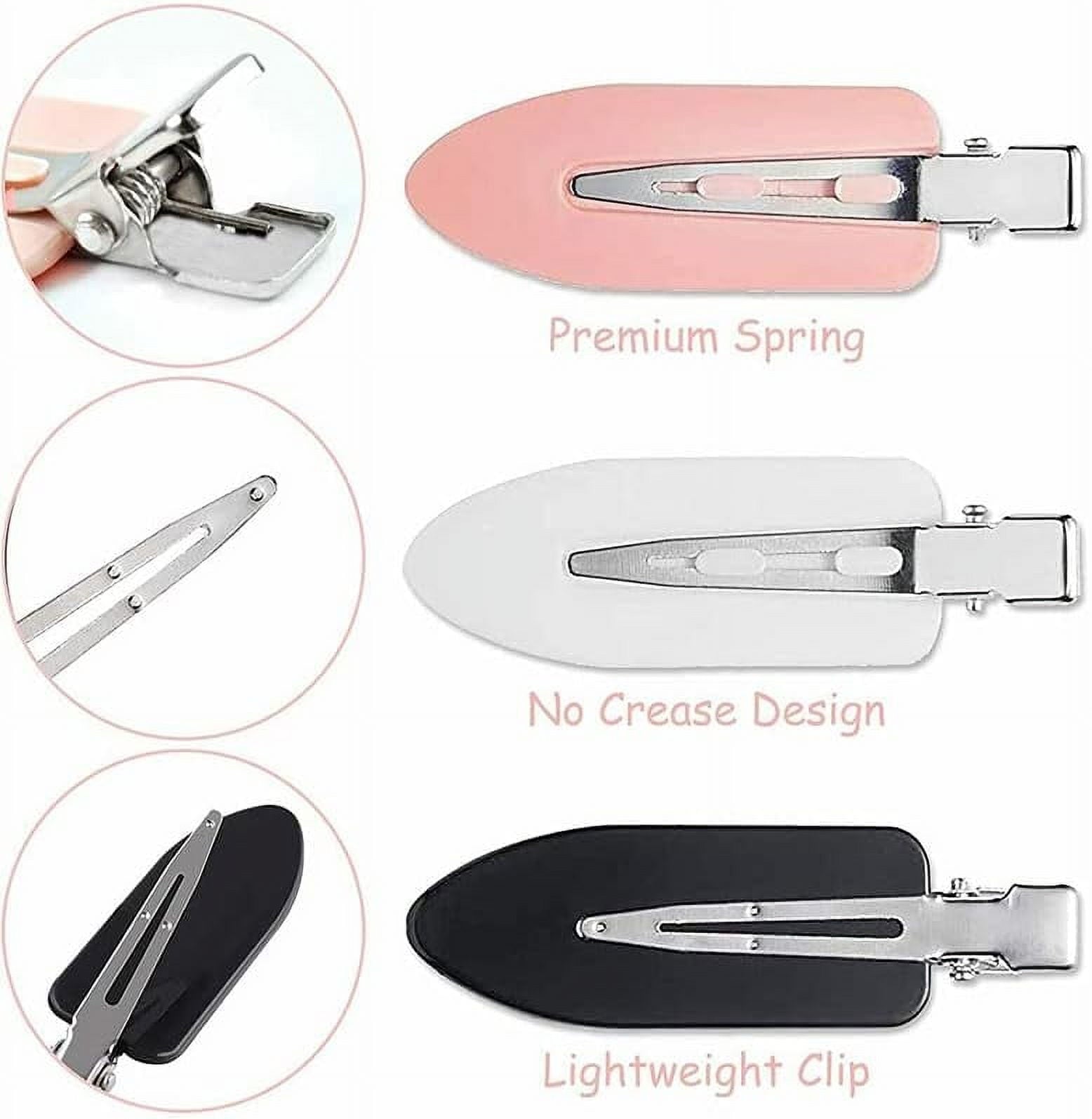 Clips, 24 Pcs, Creaseless Curl Pin Clips, Styling Sectioning style Bangs Waves Makeup Application (Black) - Image 3