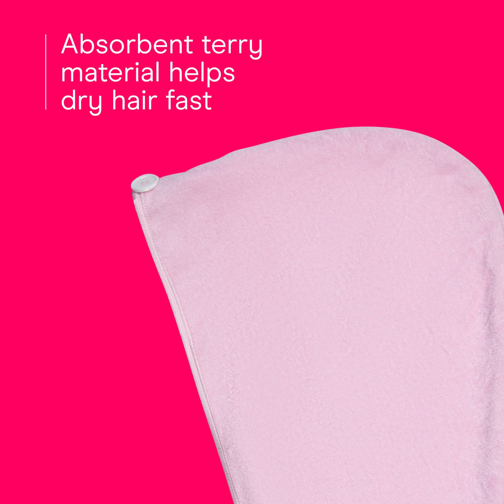 2n1 Hair Towel, Terry & Satin, Frizz Control, All Hair Types, 1 Count - Image 3