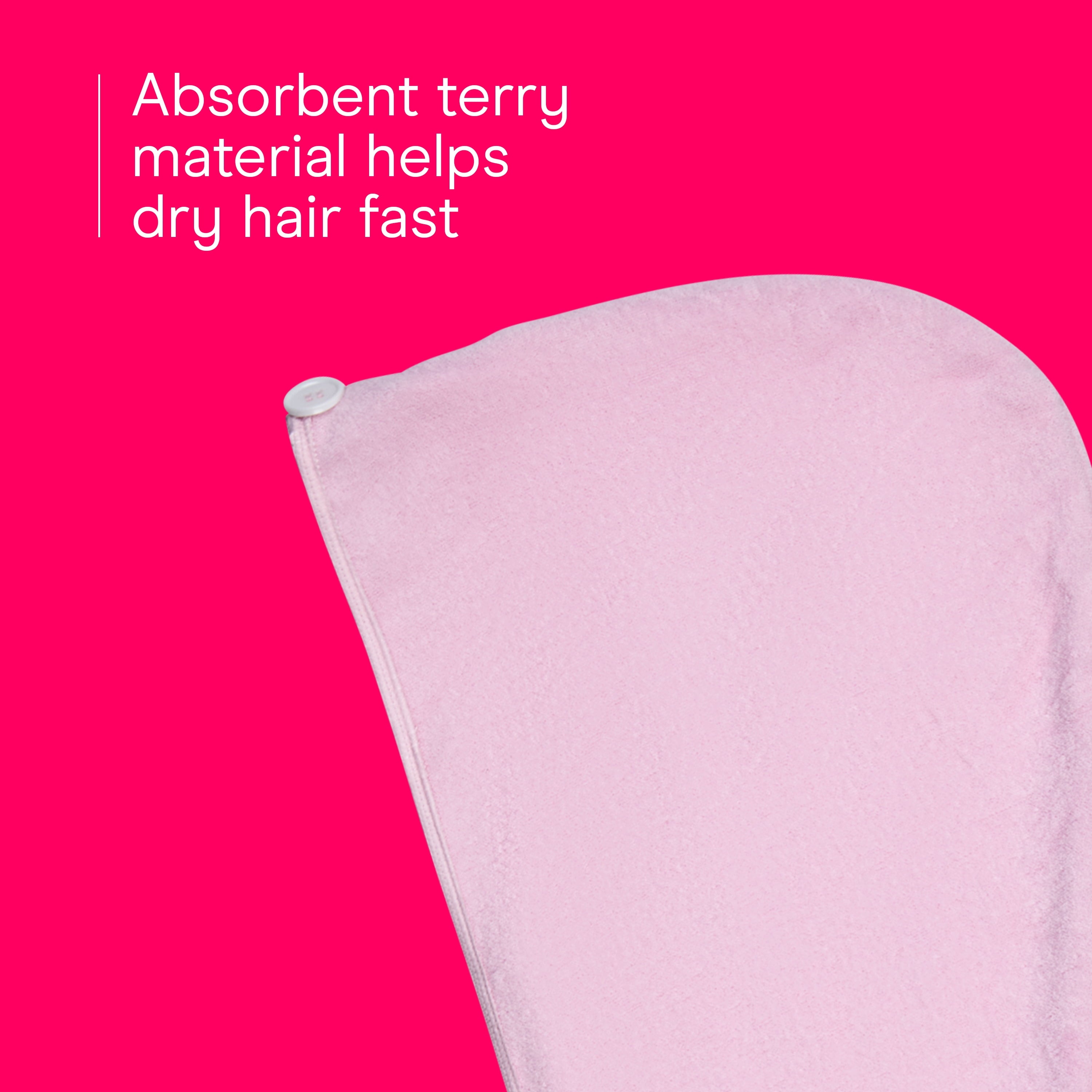 2n1 Hair Towel, Terry & Satin, Frizz Control, All Hair Types, 1 Count - Image 3