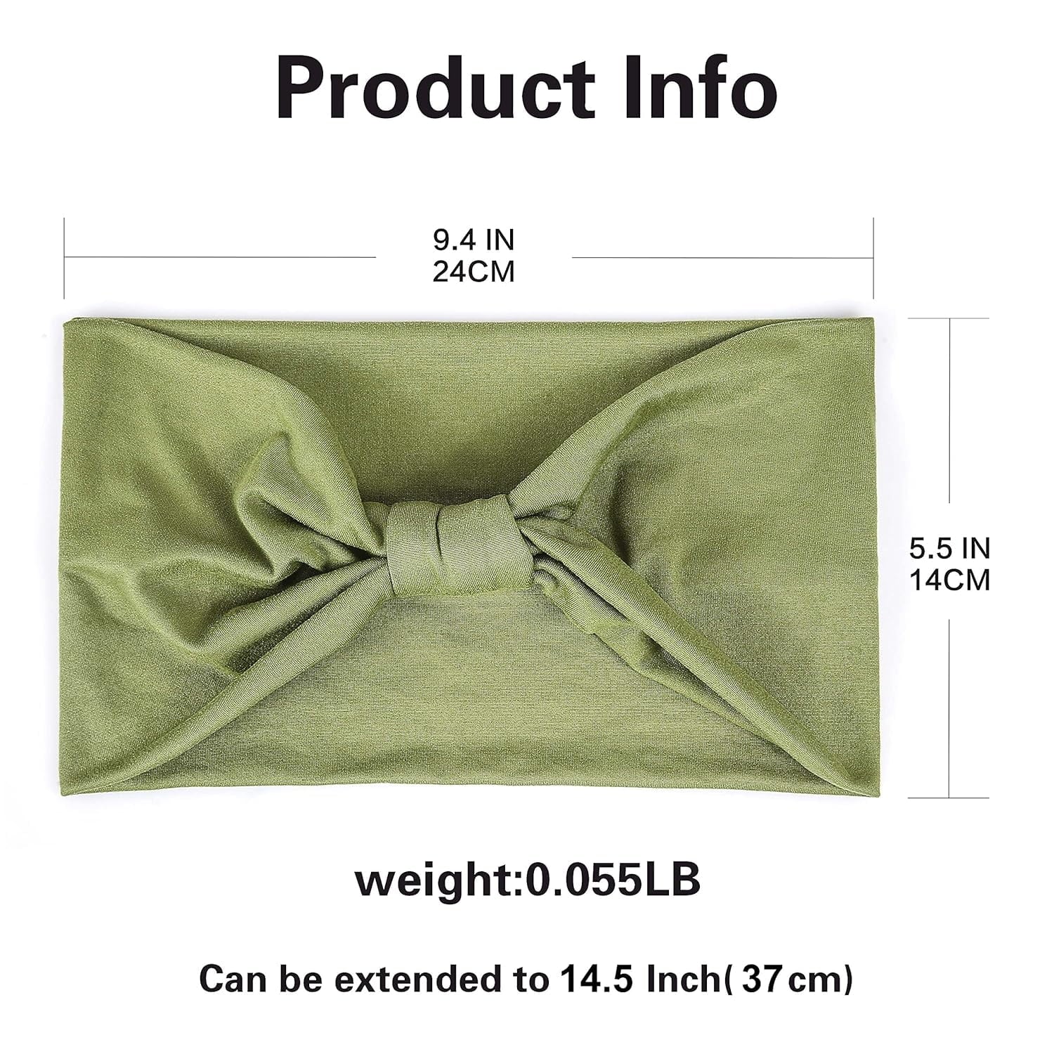 6 Pack Wide Headbands for Women Non Slip Soft Elastic Hair Bands Yoga Running Sports Workout Gym Head Wraps, Knotted ... - Image 6