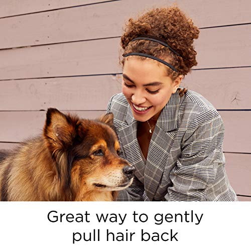 Comfort Headwraps, Flat Fashion Headbands, Black, 6 Ct - Image 5