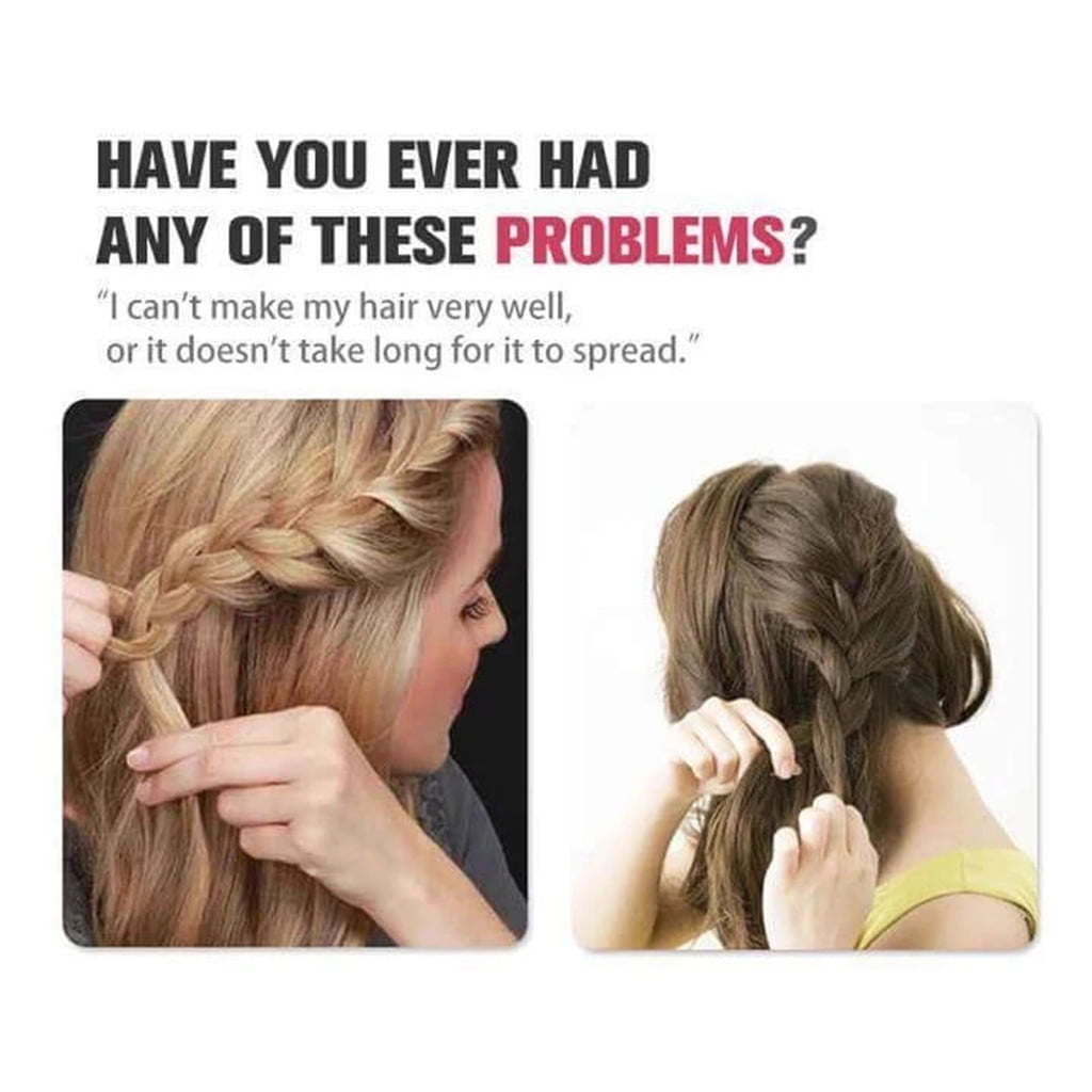 French Braid Hair Styling Clip Stick, DIY Braiding Tool for Quick Hairstyles, Easy to Use, Compact Size for On-the-Go, Perfect for Parties a - Image 2