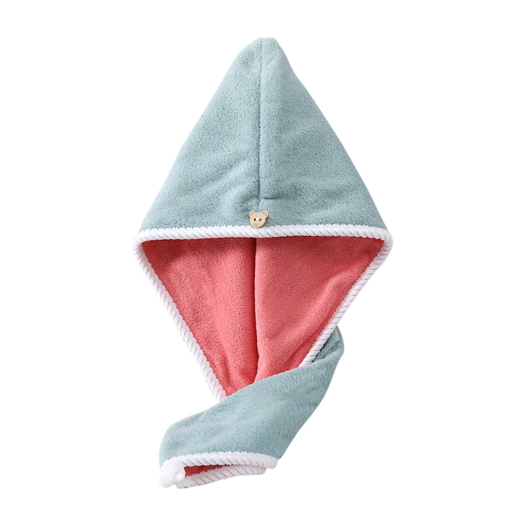 Wrap for Women, Quick Dry Turban with Button, Absorbent Bath Cap for Curly Long , Anti Frizz Drying for Shower, Soft ... - Image 2