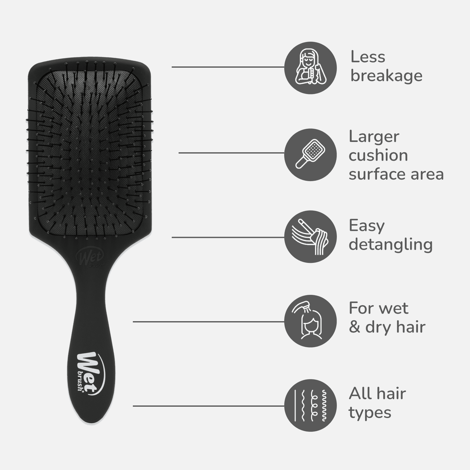 Detangler for All Hair Types - Frost Black - Image 3